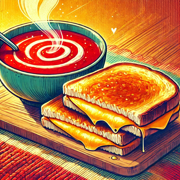 Grilled Cheese and Tomato Soup