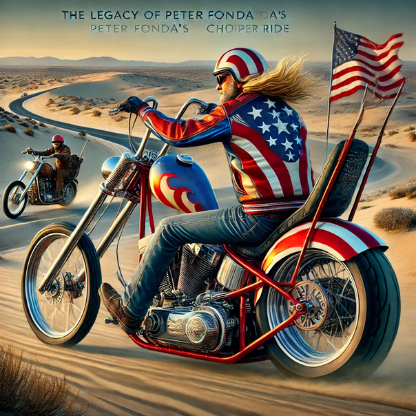 Peter Fonda wore the Captain America jacket while riding his chopper for a week around Los Angeles before shooting the movie Easy Rider to give them a broken