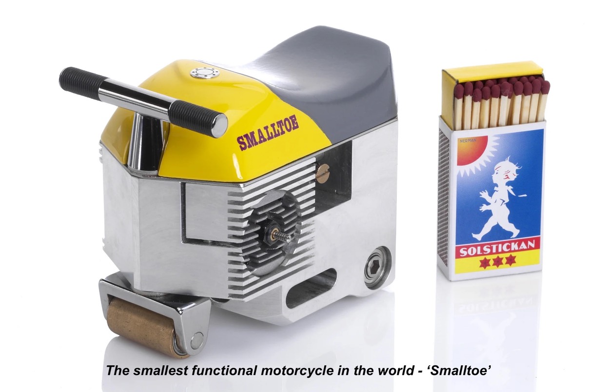 The smallest functional motorcycle in the world